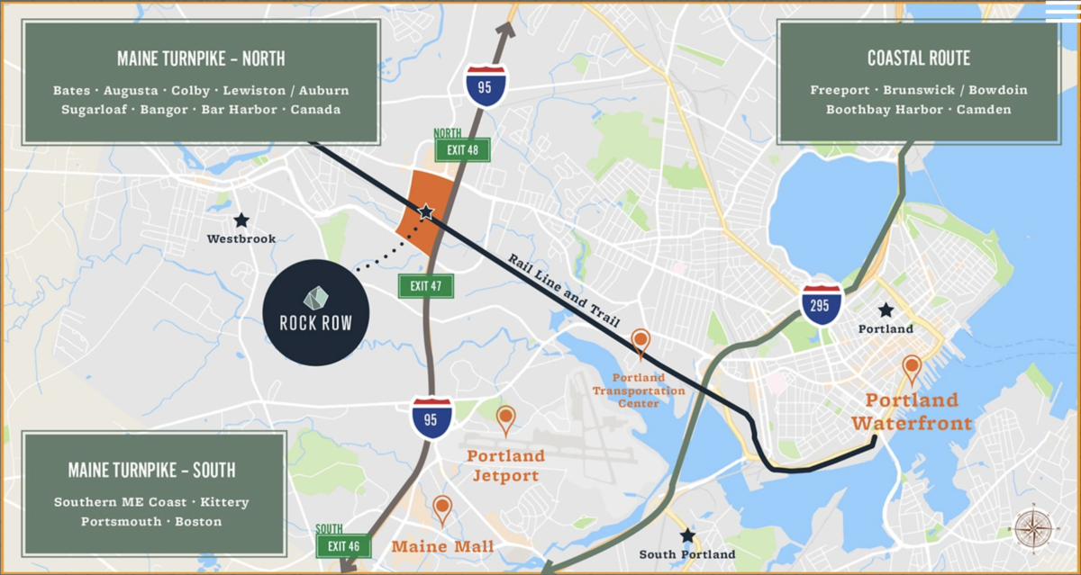 Rock Row Locator Map
