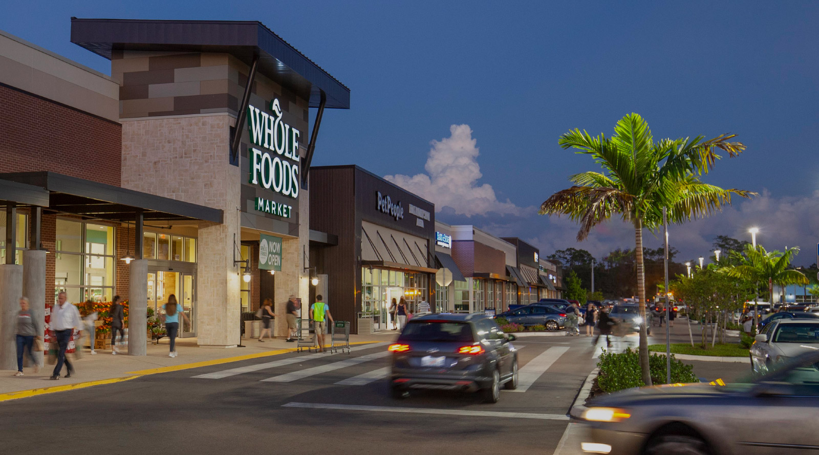 Whole Foods Market in a shopping plaza