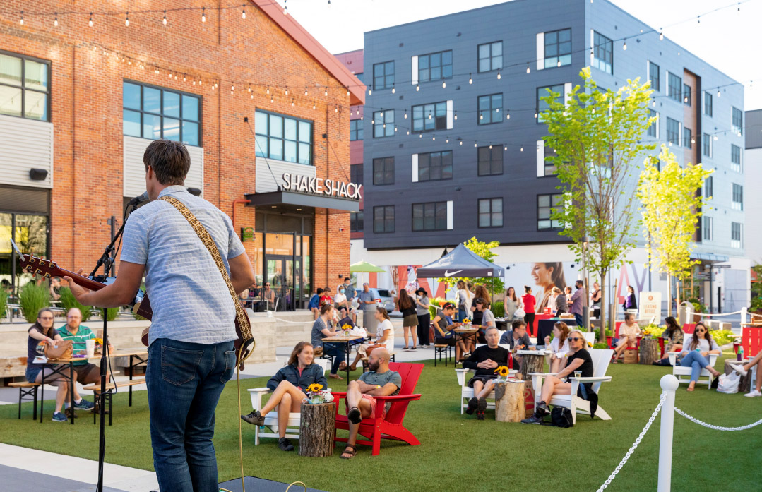 Outdoor concert at Arsenal Yards